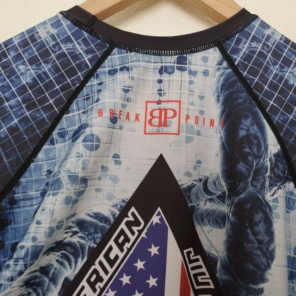 Breakpoint Long Sleeve No-Gi Jiu-Jitsu Rash Guard Size M All American Jiu Jitsu - Picture 12 of 16